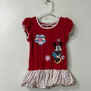 Disney Red Minnie Mouse Short Sleeve Tee vintage 90’s